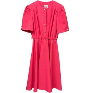 Vintage California Looks dress, bold pink, size 16P